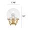 Lalia Home 10&#x22; Old World Globe Glass Table Lamp
